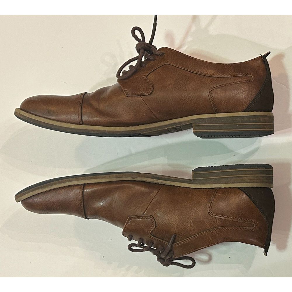 Sonoma Brown Leather Oxfords - Picture 2 of 7